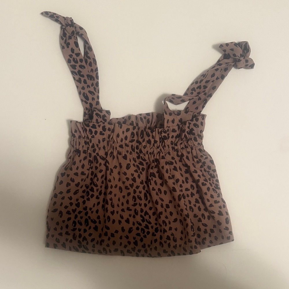 Baileys Blossom Leopard Print Kids Blouse
